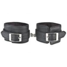 Черные фиксаторы для ног из искусственной кожи Черные фиксаторы для ног из искусственной кожи