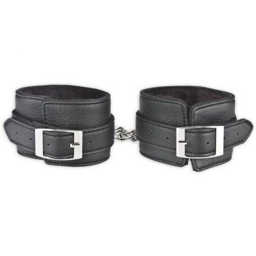 Черные фиксаторы для ног из искусственной кожи Черные фиксаторы для ног из искусственной кожи