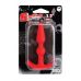 Красная анальная втулка T-SHAPE SILICONE BUTT PLUG RED - 8,9 см.
