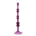 Фиолетовая анальная цепочка на присоске LOVE THROB PURPLE - 17,8 см.