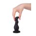 Чёрный анальный стимулятор для массажа простаты - 13,5 см.