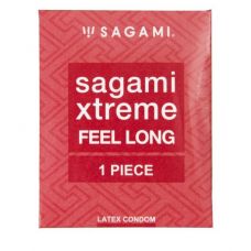 Утолщенный презерватив Sagami Xtreme Feel Long с точками - 1 шт.