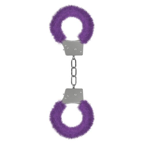 Пушистые фиолетовые наручники OUCH! Purple
