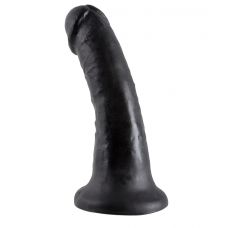 Фаллоимитатор King Cock на присоске Cock 6, чёрный 15,2 см