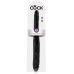 Чёрный двусторонний дилдо 16  Tapered Double Dildo - 40,6 см.