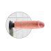Телесный вибратор со съемной присоской 10  Vibrating Cock - 25,4 см.
