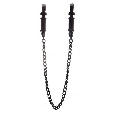 Чёрные зажимы для сосков Vice Nipple Clamps