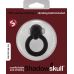 Чёрное виброкольцо Shadow Skull Cockring с черепом