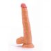Телесный фаллоимитатор на присоске Real Extreme Dildo - 24 см.