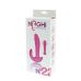Розовый вибратор-ротатор с дополнительным отростком NAGHI NO.22 RECHARGEABLE DUO VIBRATOR