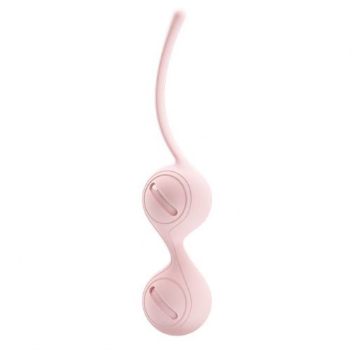 Нежно-розовые вагинальные шарики на сцепке Kegel Tighten Up I