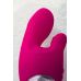 Розовый вибратор с клиторальным стимулятором L EROINA - 18 см.