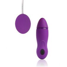 Фиолетовое виброяйцо Cosmo с пультом управления вибрацией