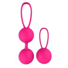 Набор розовых вагинальных шариков PLEASURE BALLS   EGGS DUO BALL SET