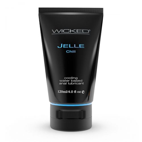Анальный охлаждающий лубрикант WICKED JELLE CHILL на водной основе - 120 мл.