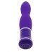 Фиолетовый вибратор ECSTASY Rippled Vibe - 19,5 см.