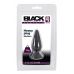 Черная анальная втулка Heavy Plug Medium - 8,9 см.