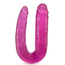 Розовый двусторонний фаллоимитатор Double Headed Dildo - 45 см.