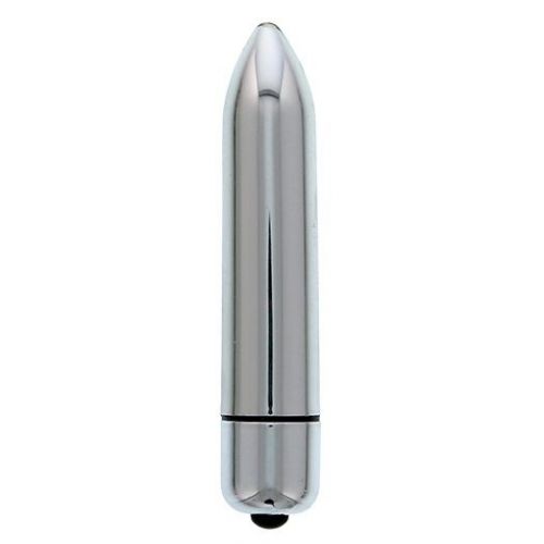 Серебристый мини-вибратор CLIMAX BULLET - 8,5 см.