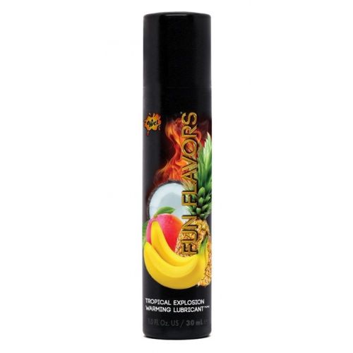 Разогревающий лубрикант Fun Flavors 4-in-1 Tropical Explosion с ароматом тропических фруктов - 30 мл.