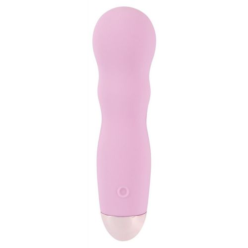 Нежно-розовый мини-вибратор Cuties Mini - 12,4 см.