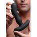 Черный массажер простаты Pro-Digger 7X Silicone Stimulating Beaded P-Spot Vibe