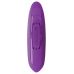Фиолетовый тройной вибростимулятор с анальной елочкой Rock N Ride - 17,8 см.