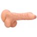 Телесный фаллоимитатор Realistic Dildo With Balls - 23 см.