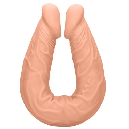 Телесный двусторонний фаллоимитатор Double Dong - 36 см.