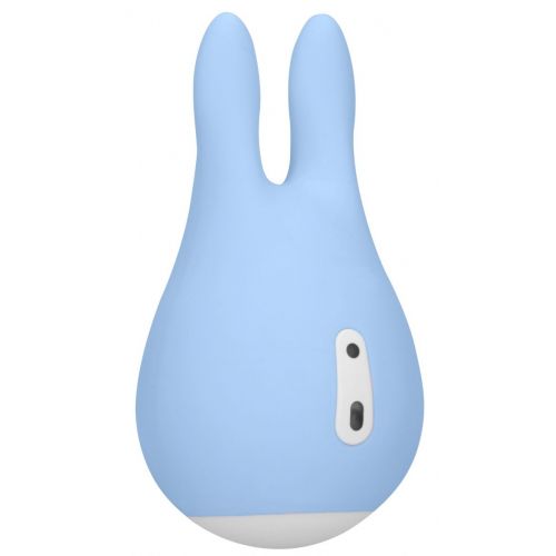 Голубой клиторальный стимулятор Sugar Bunny - 9,5 см.