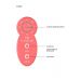 Розовый универсальный массажер Silicone Massage Wand - 20 см.