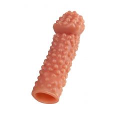 Реалистичная насадка на пенис с бугорками PS 004 - 16,5 см.
