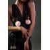 Зажимы на соски Angelic с розовыми меховыми шариками