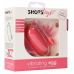 Розовое гладкое виброяйцо Vibrating Egg - 8 см.