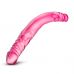 Розовый двусторонний фаллоимитатор 14 Double Dildo - 35,5 см.