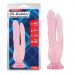 Розовый анально-вагинальный фаллоимитатор - 20 см.