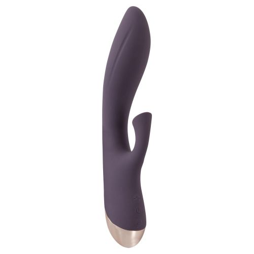 Фиолетовый вибратор-кролик Javida Sucking - 21,6 см.