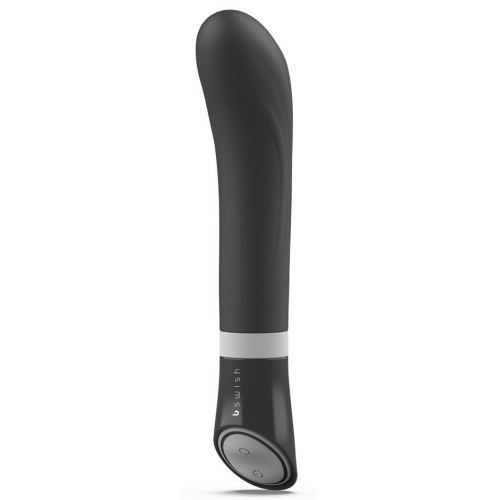 Черный G-стимулятор с вибрацией Bgood Deluxe Curve - 19,3 см.