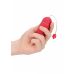 Красное гладкое виброяйцо Vibrating Egg - 8 см.