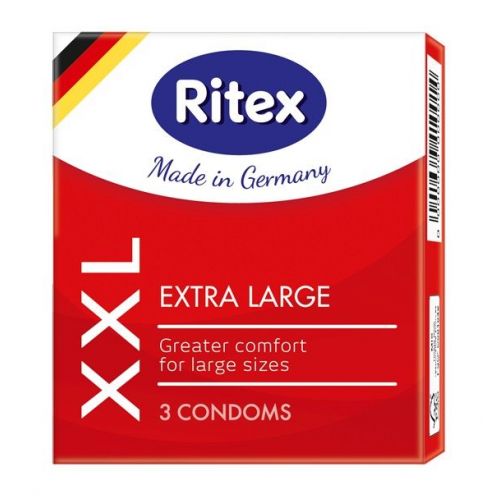 Презервативы увеличенного размера RITEX XXL - 3 шт.