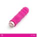 Ярко-розовая рельефная вибропуля Je Taime Silky Touch Vibrator - 9,4 см.