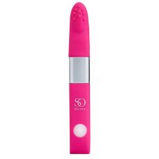 Ярко-розовый вибростимулятор Get Lucky USB Vibrator - 12 см.