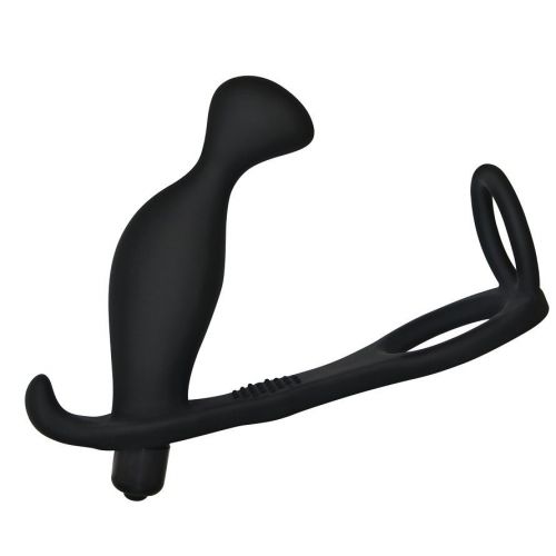 Черный вибромассажер простаты Ass Rasca Prostate
