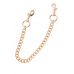Черные оковы PREMIUM ANKLE CUFFS WITH CHAIN с золотистой цепочкой