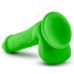Зеленый фаллоимитатор 6 Inch Silicone Dual Density Cock with Balls - 15,24 см.