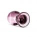 Розовая стеклянная пробка Glass Buttplug No.27 - 8,5 см.