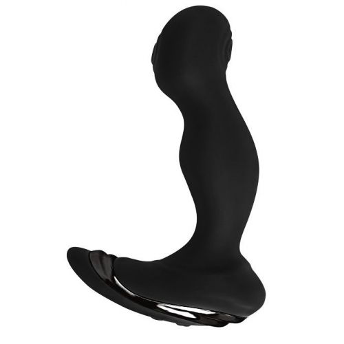 Черный стимулятор простаты Buttock Striker - 15,2 см.