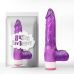 Фиолетовый вибратор Luv Pleaser - 20 см.