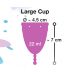 Фиолетовая менструальная чаша Menstrual Cup Large