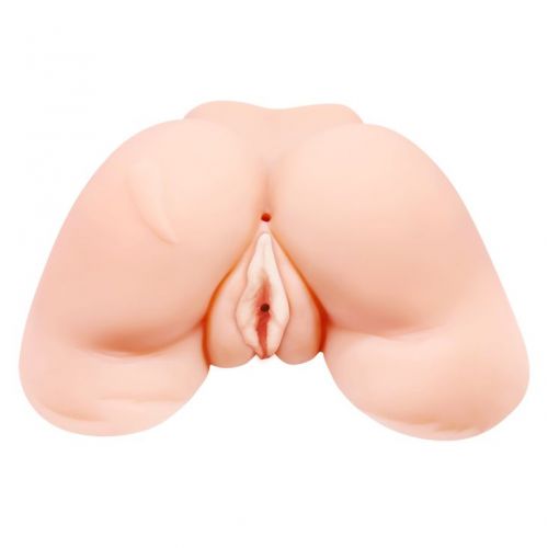 Телесная вибровагина Julie с 2 рабочими отверстиями Телесная вибровагина Julie с 2 рабочими отверстиями